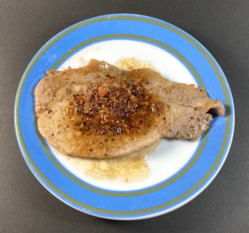 豚ロースで作った焼肉にかけてみる