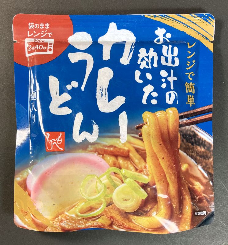 株式会社キャメル珈琲 もへじ お出汁の効いたカレーうどんのパッケージ画像