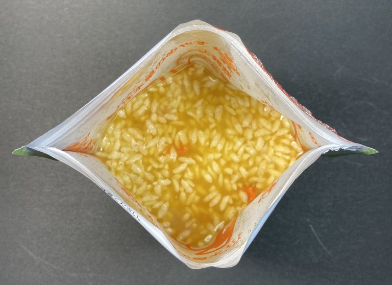 お湯を入れた状態