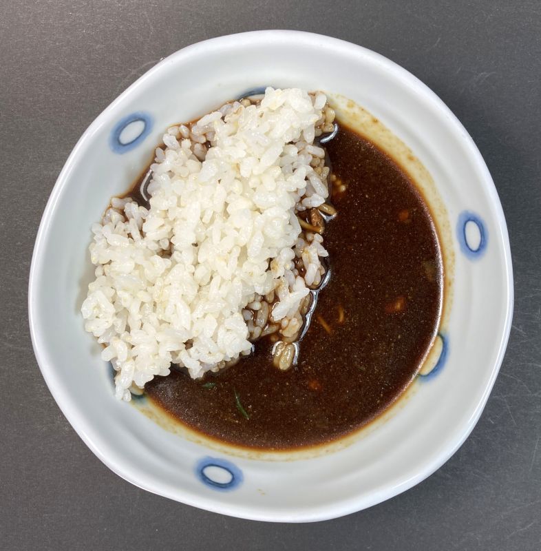 イオン株式会社 bestprice 黒カレーヌードルの余ったスープでカレーライス