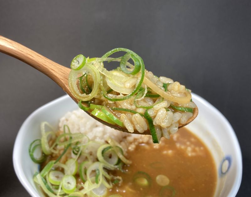 VEGAN CURRY RAMENの余ったスープにごはんを入れて食べました。