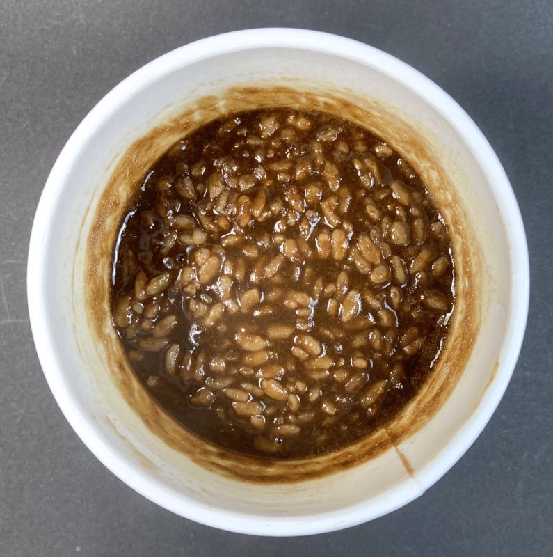 日清食品株式会社 ゴーゴーカレー監修 メシ出来上がりから少し馴染ませた状態