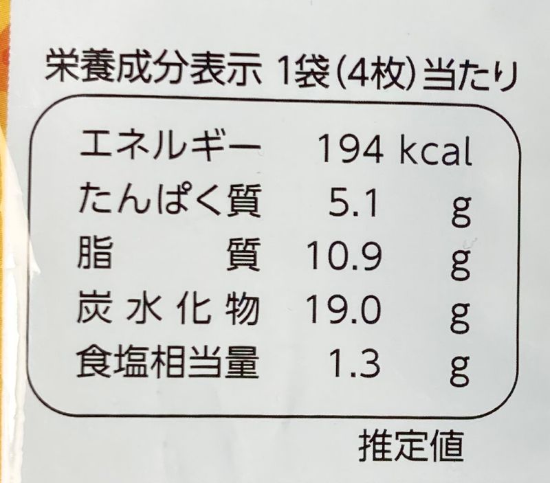 栄養成分表示