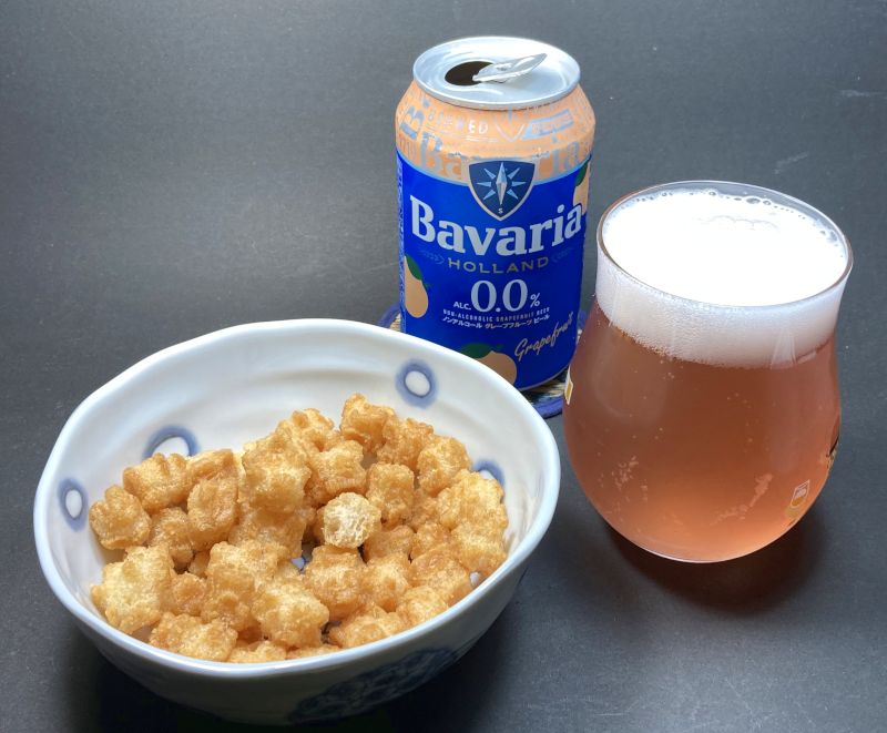 鬼やみつき 7味スパイス カレー あられとノンアルコールビール