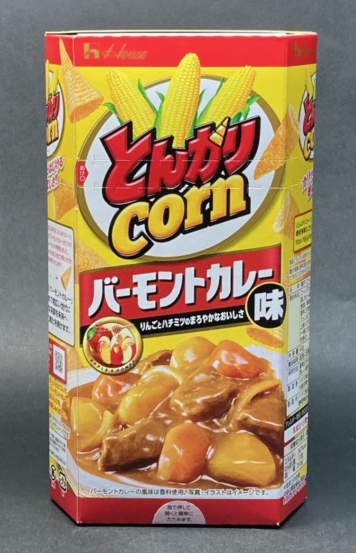 ハウス食品株式会社 とんがりcorn バーモントカレー味のパッケージ画像