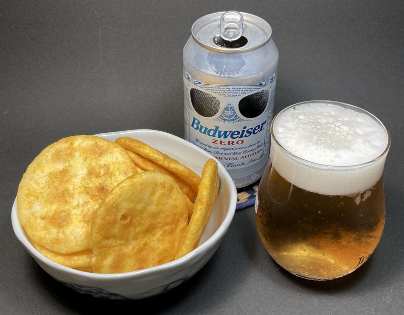 (有)丸武古泉商店 カレーソフト お徳用 あられおせんべいとノンアルコールビール