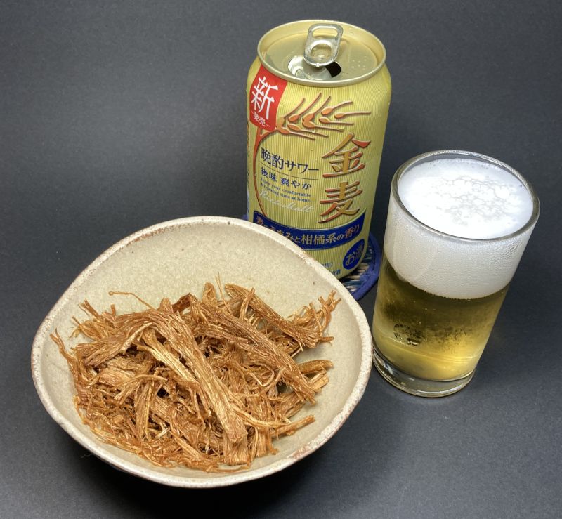 えのきチップスとビール