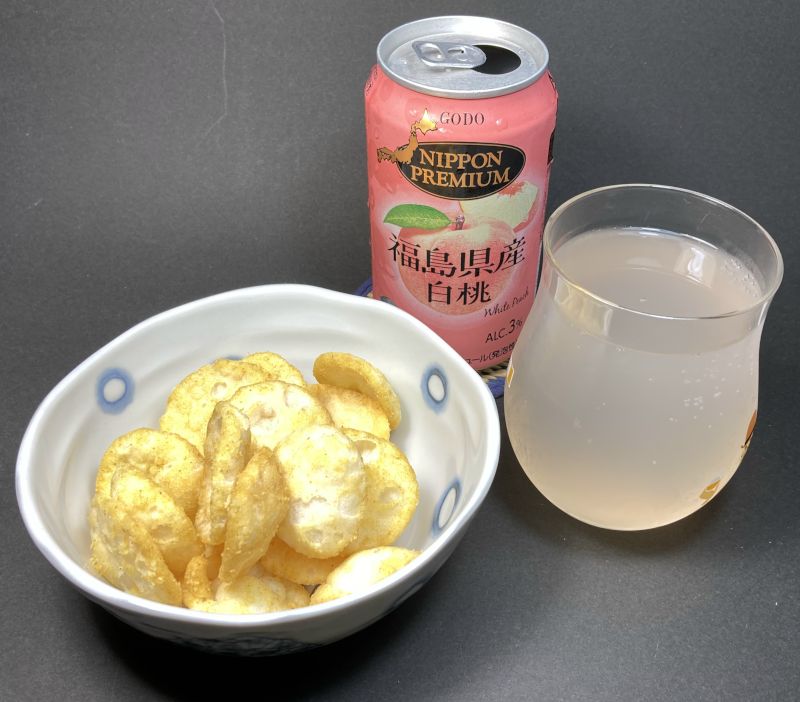 味カレー風 せんべいとお酒