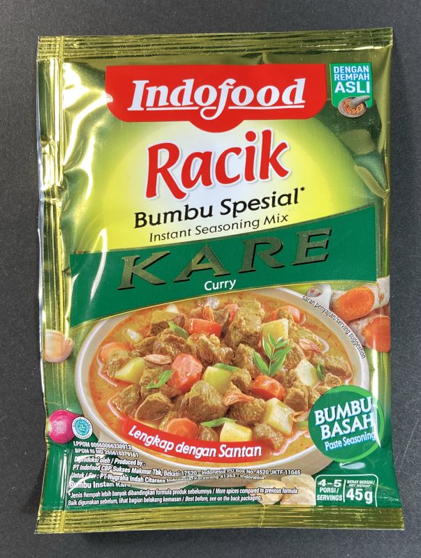 輸入者:有限会社南洋元 Indofood Racik Bumbu_Spesial kare curry