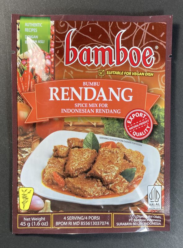 輸入者:ユナイテッドグルメ株式会社　販売元:(株)二宮 bamboe BUMBU GULEのパッケージ画像