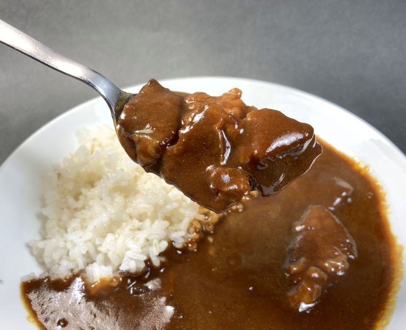 肉 カレーでニクる。牛肉 中辛の具材