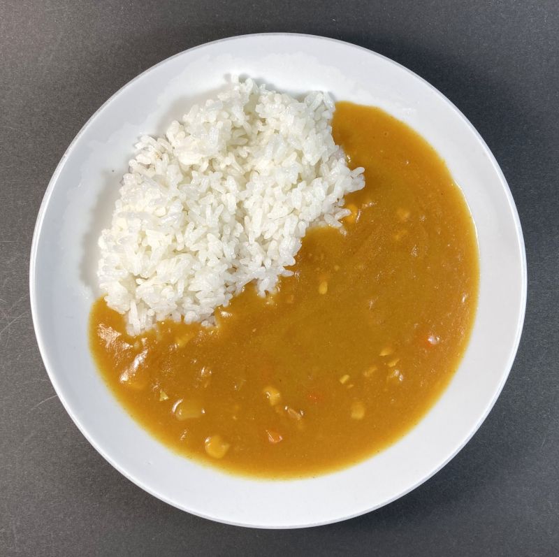 MINECRAFT カレーをお皿に盛る