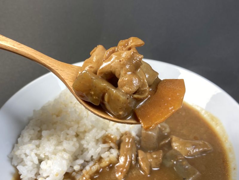 信州セキュアフーズ株式会社 3種の部位のこだわり もつカレーの具材紹介