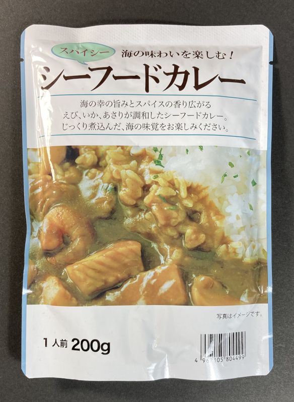 桃宝食品株式会社 スパイシー シーフードカレーのパッケージ画像